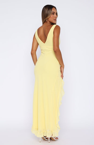 Ariadna | Lumiéra Vestido Maxi Asimétrico Con Volantes Karol Firenze