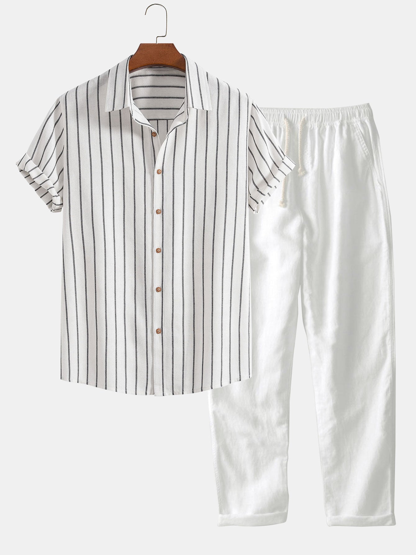 Ali-Hassan | Conjunto De Camisa Rayada Y