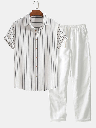 Ali-Hassan | Conjunto De Camisa Rayada Y