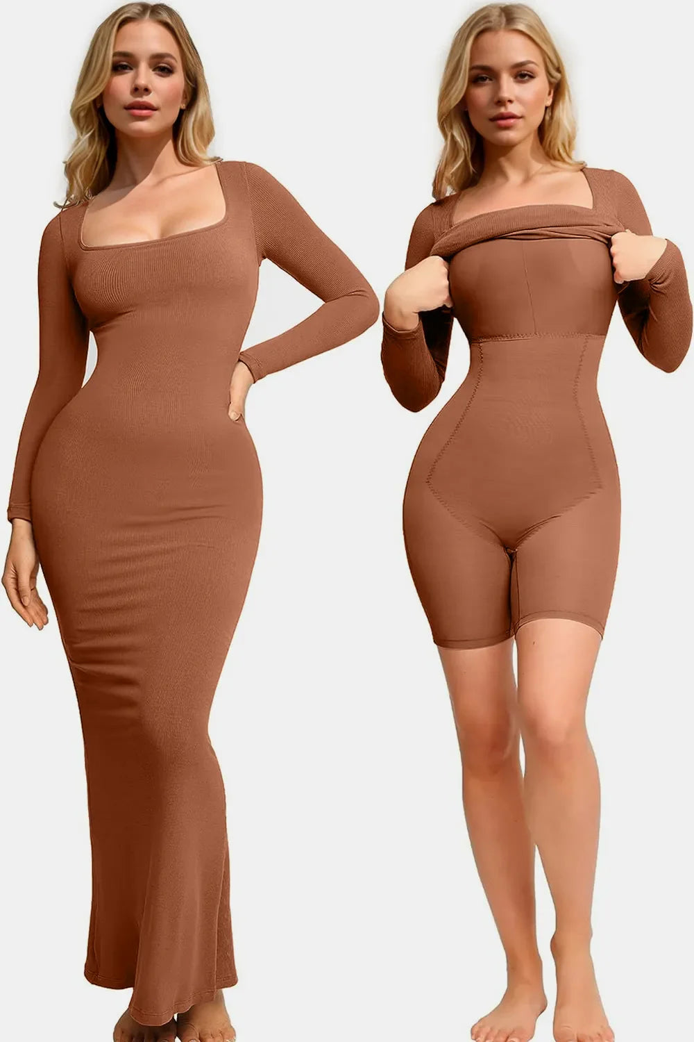 Helena | Marzena 8-En-1 Vestido Moldeador Con Cuerpo Incorporado Karol Firenze