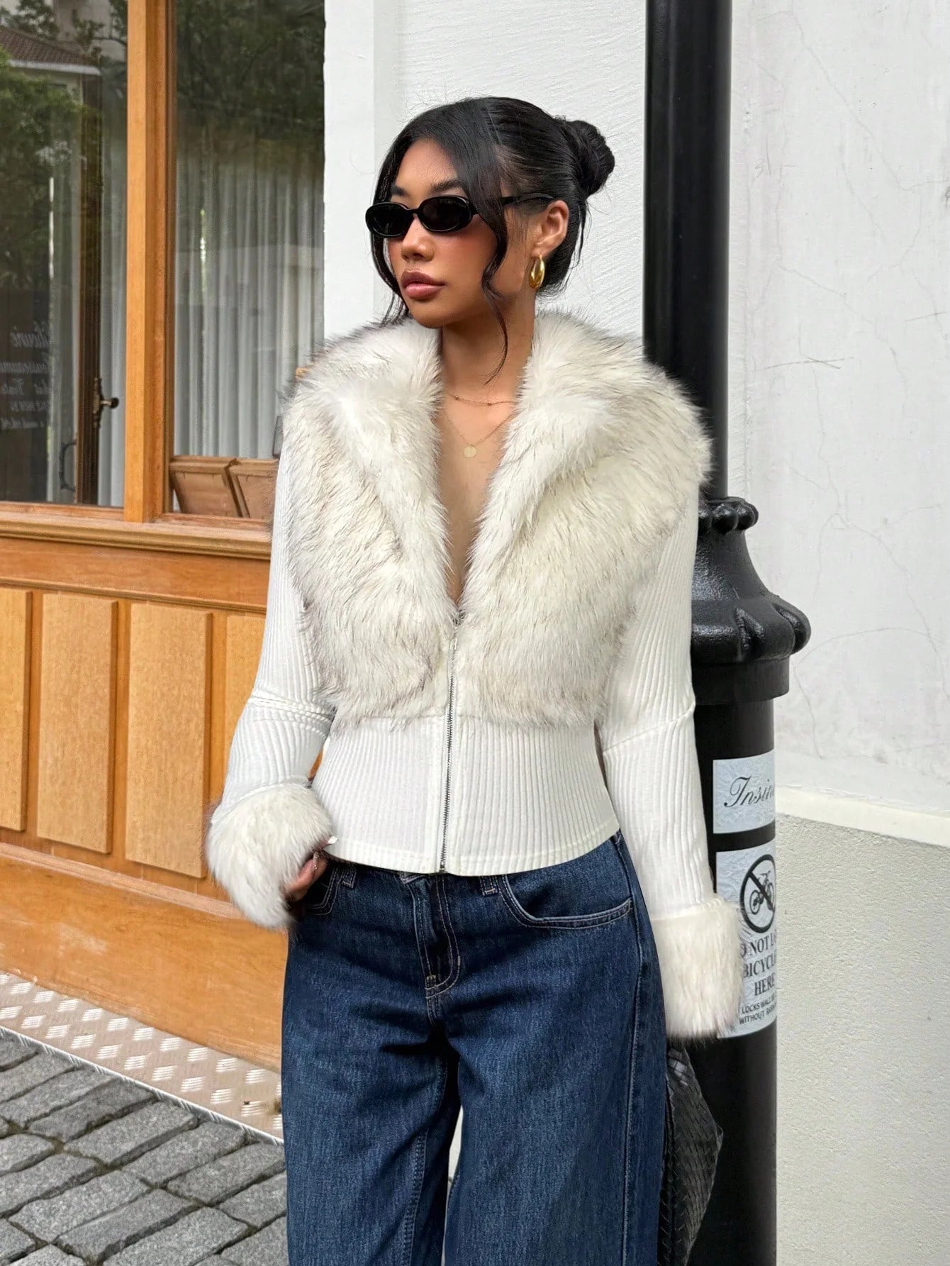 Chiara | Laréa Chaqueta Corto Con Cuello De Piel