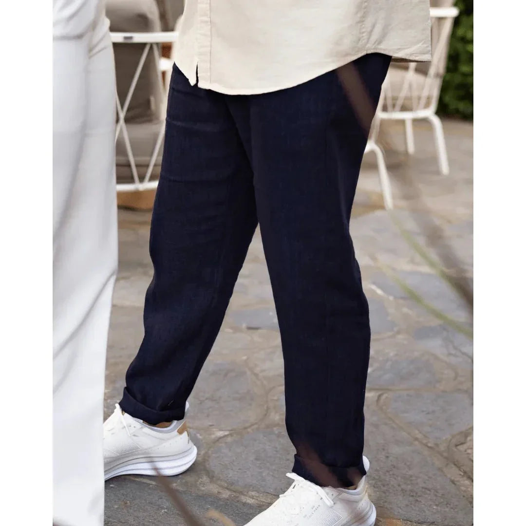 Ali | Pantalones Casual De Lino