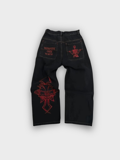 George | Jeans Baggy Bordados