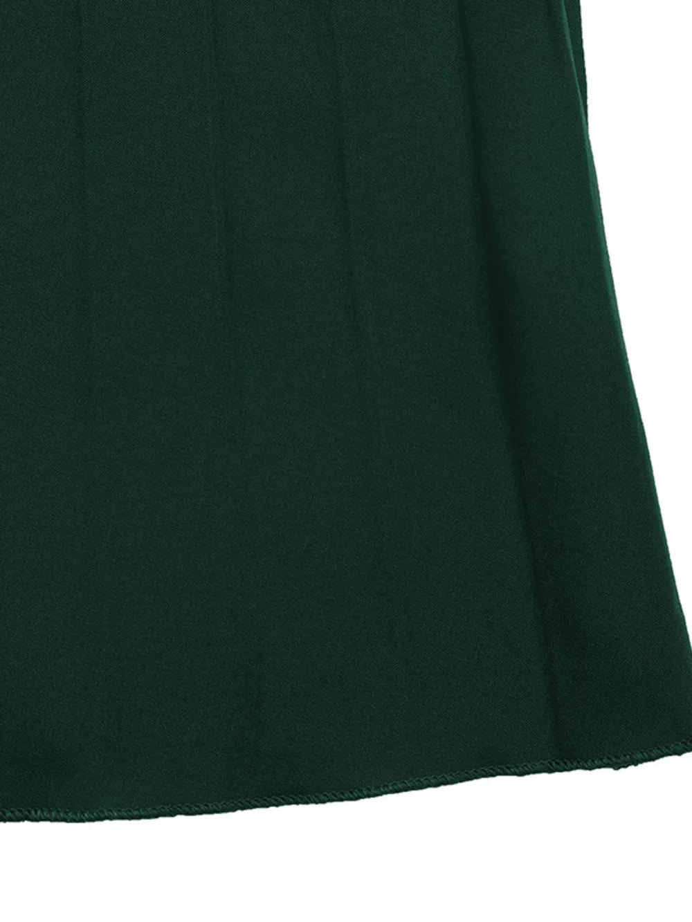 Clara | Jowita Vestido Midi Plisado Verde Con Cinturón Karol Firenze