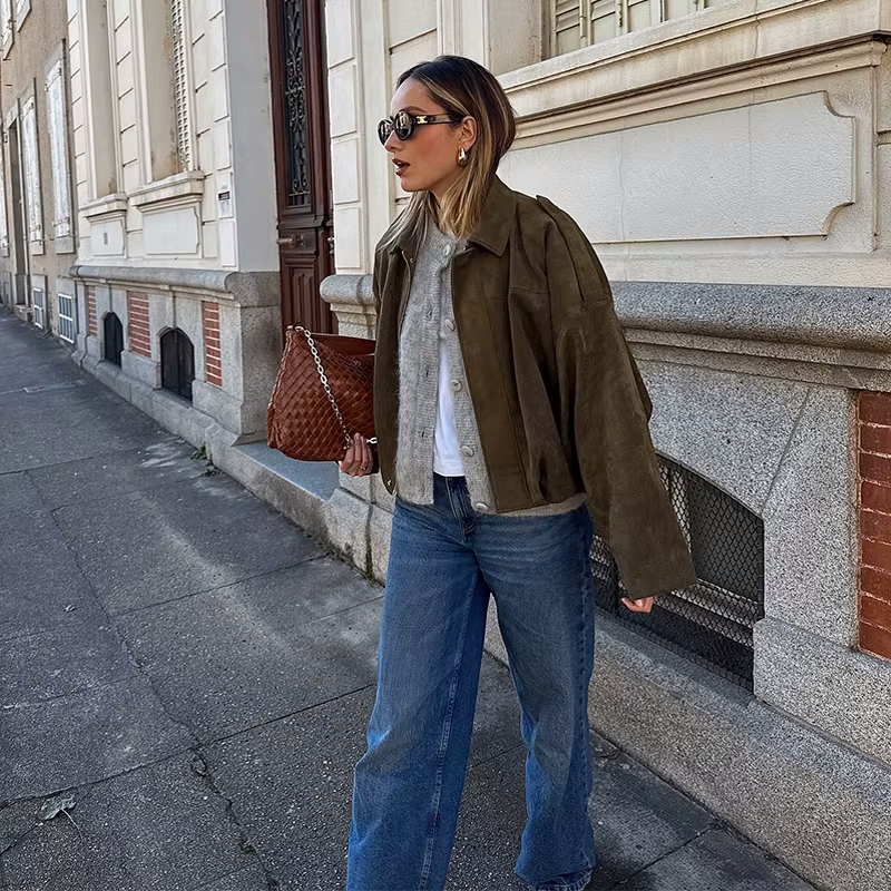 FAYE | Chaqueta Oversize De Ante