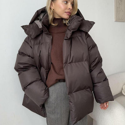 Clara | Mujeres Chaqueta Acolchada | Marrón - Cálida Chaqueta De Invierno