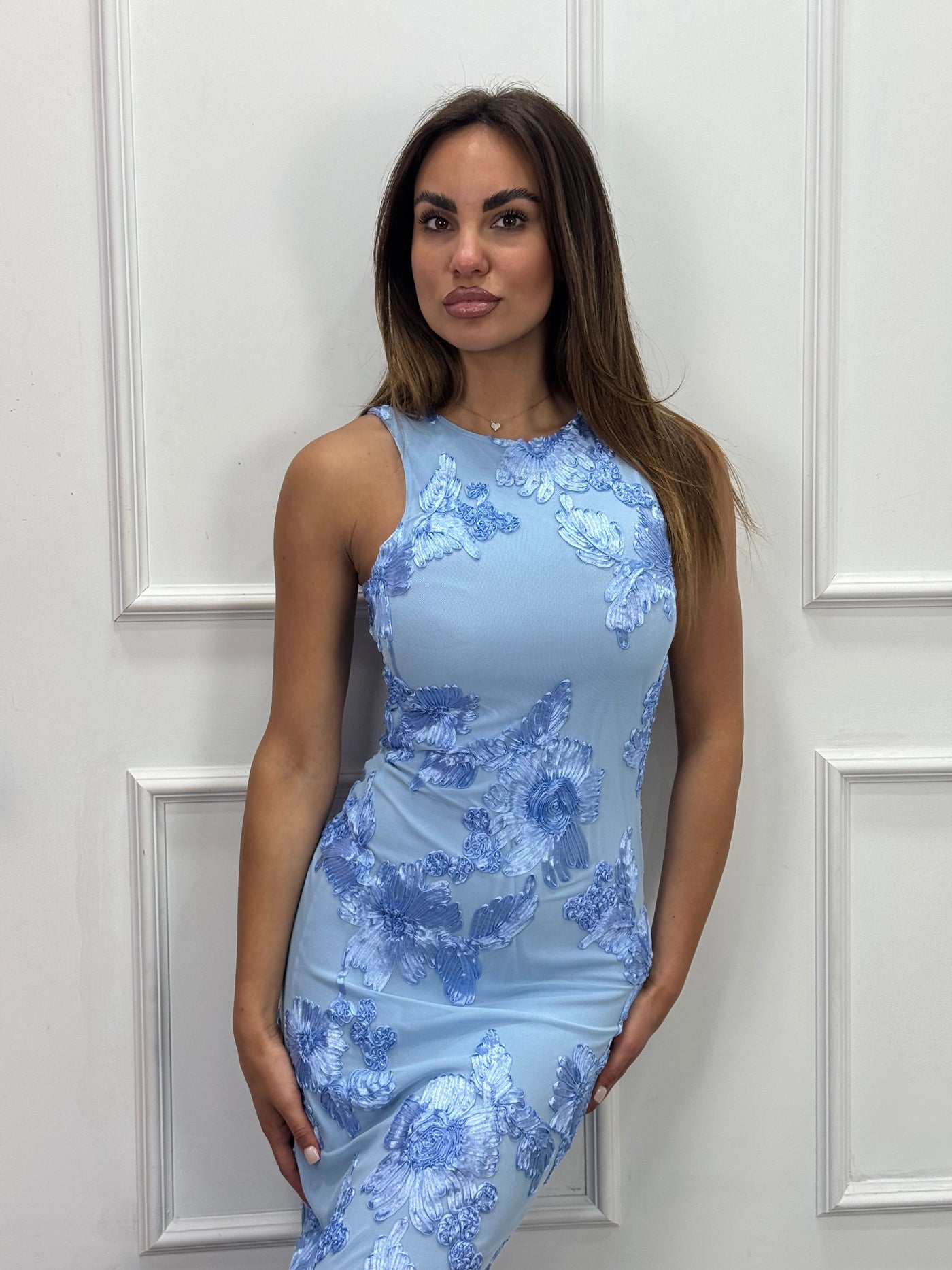 June | Serelia Vestido De Noche Elegante Con Estampado Floral Karol Firenze