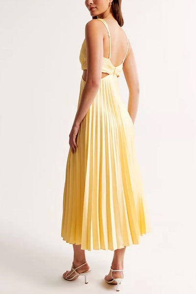 Elsa | Elegante Vestido Maxi Plisado Karol Firenze