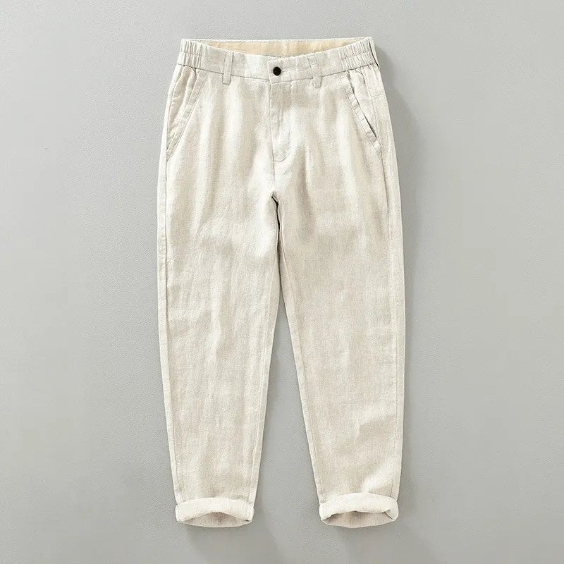 Ali | Pantalones Casual De Lino