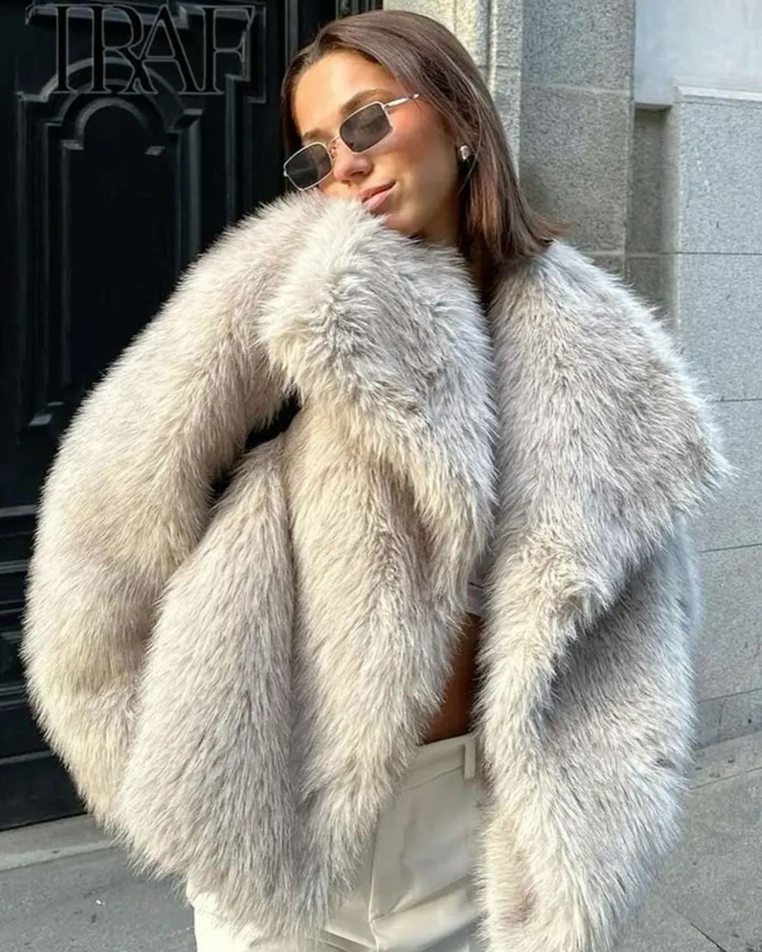 Rocío | Abrigo De Piel Elegante Para Mujer - Corte Regular -