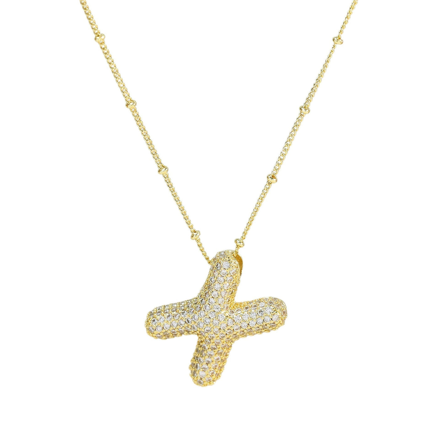 Savannah | Collar de Letra Burbuja con Diamantes Mijn winkel