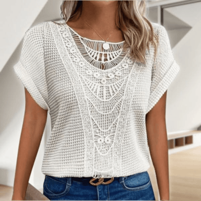Blusa Karin | Encaje elegante bohemio estilo Ibiza Mijn winkel