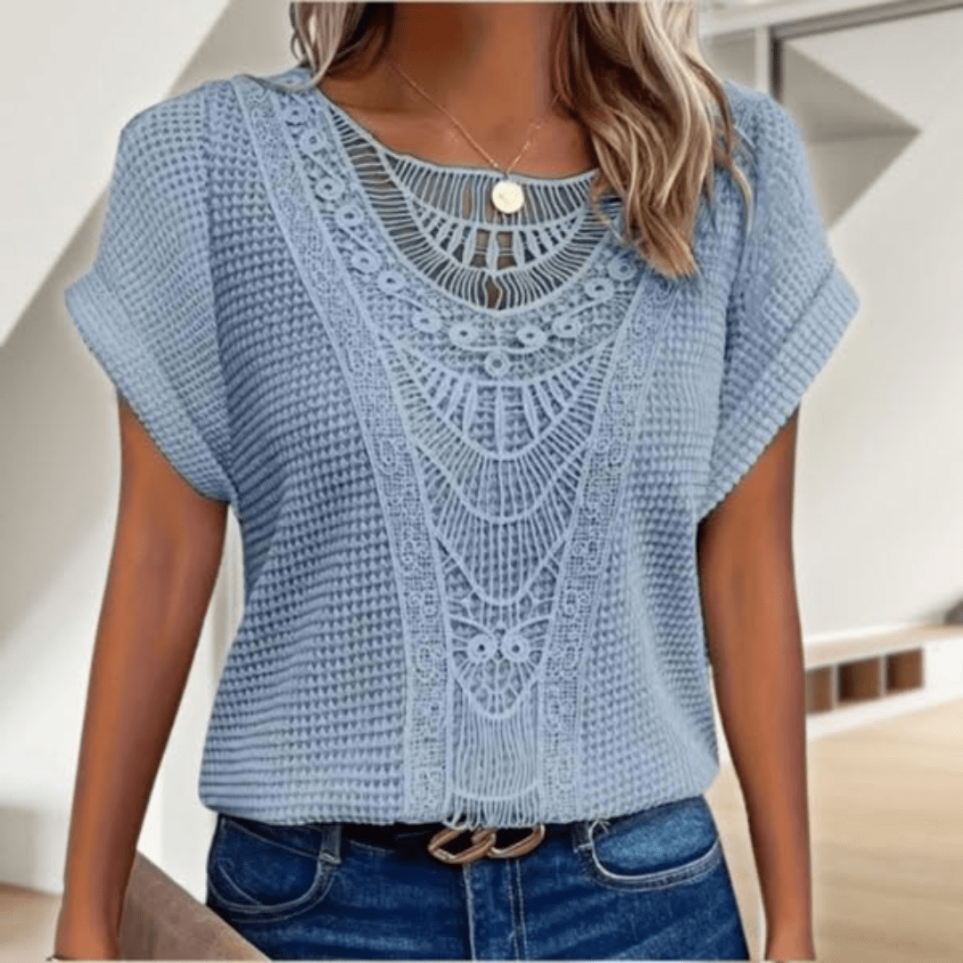 Blusa Karin | Encaje elegante bohemio estilo Ibiza Mijn winkel