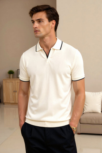 Cristian | Polo Ajustado Slim En Contraste