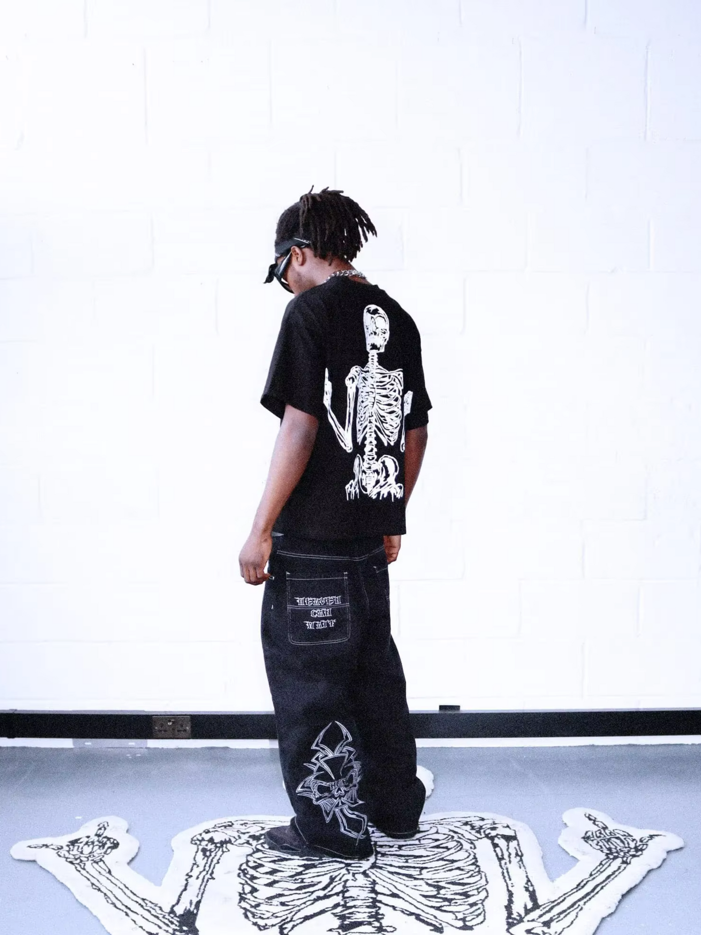 George | Jeans Baggy Bordados