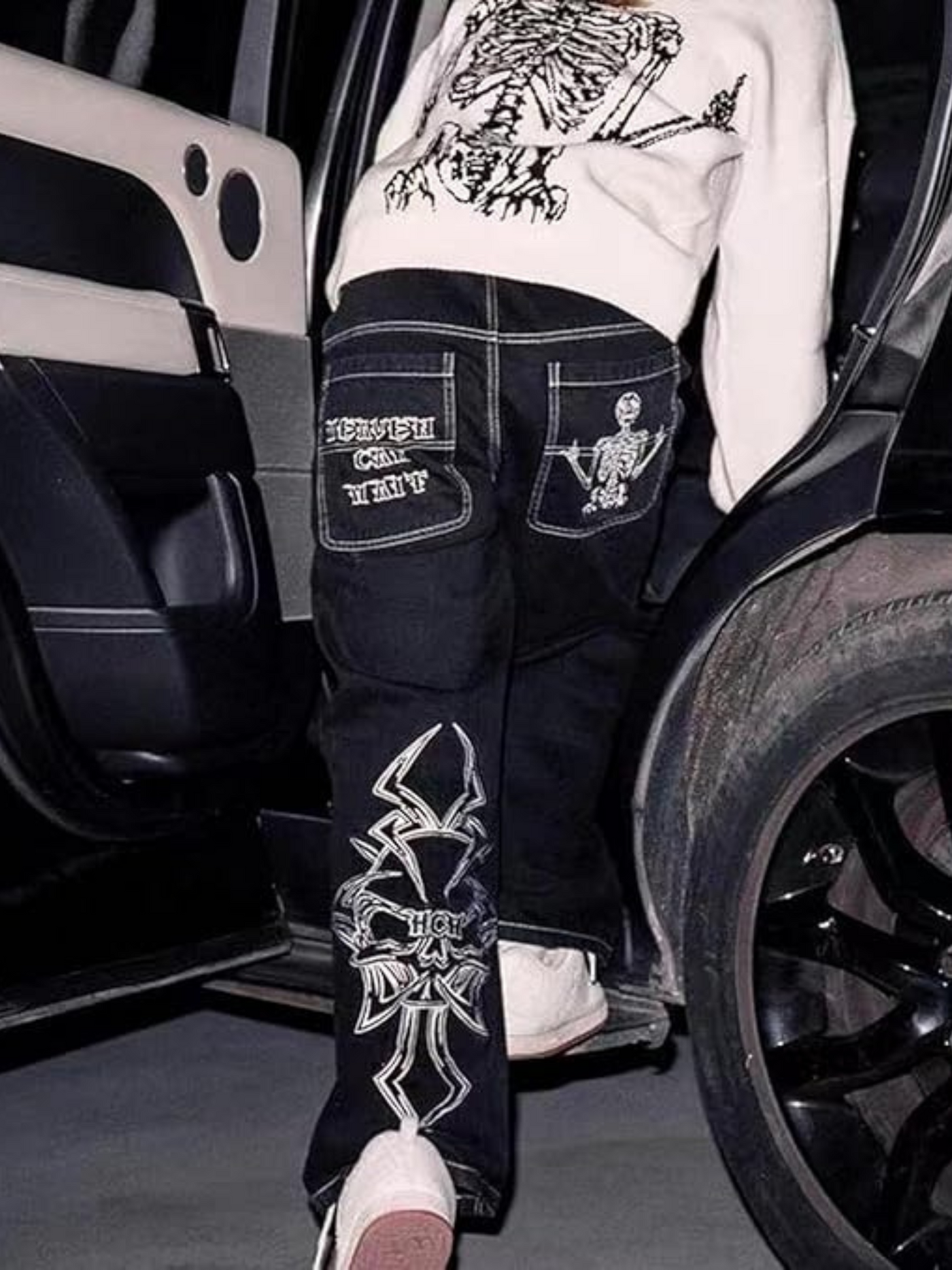 George | Jeans Baggy Bordados