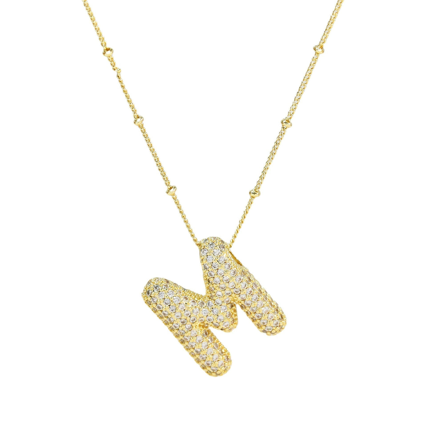 Savannah | Collar de Letra Burbuja con Diamantes Mijn winkel