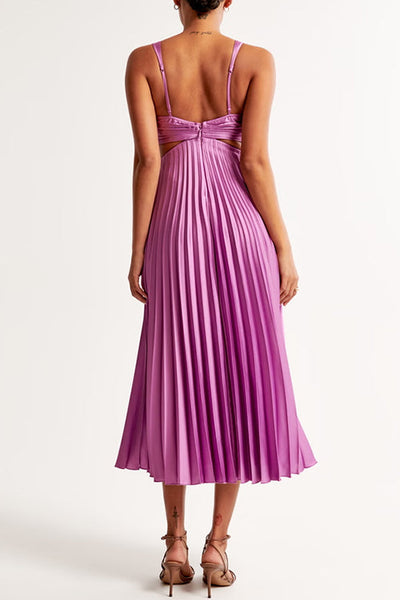 Elsa | Elegante Vestido Maxi Plisado Karol Firenze