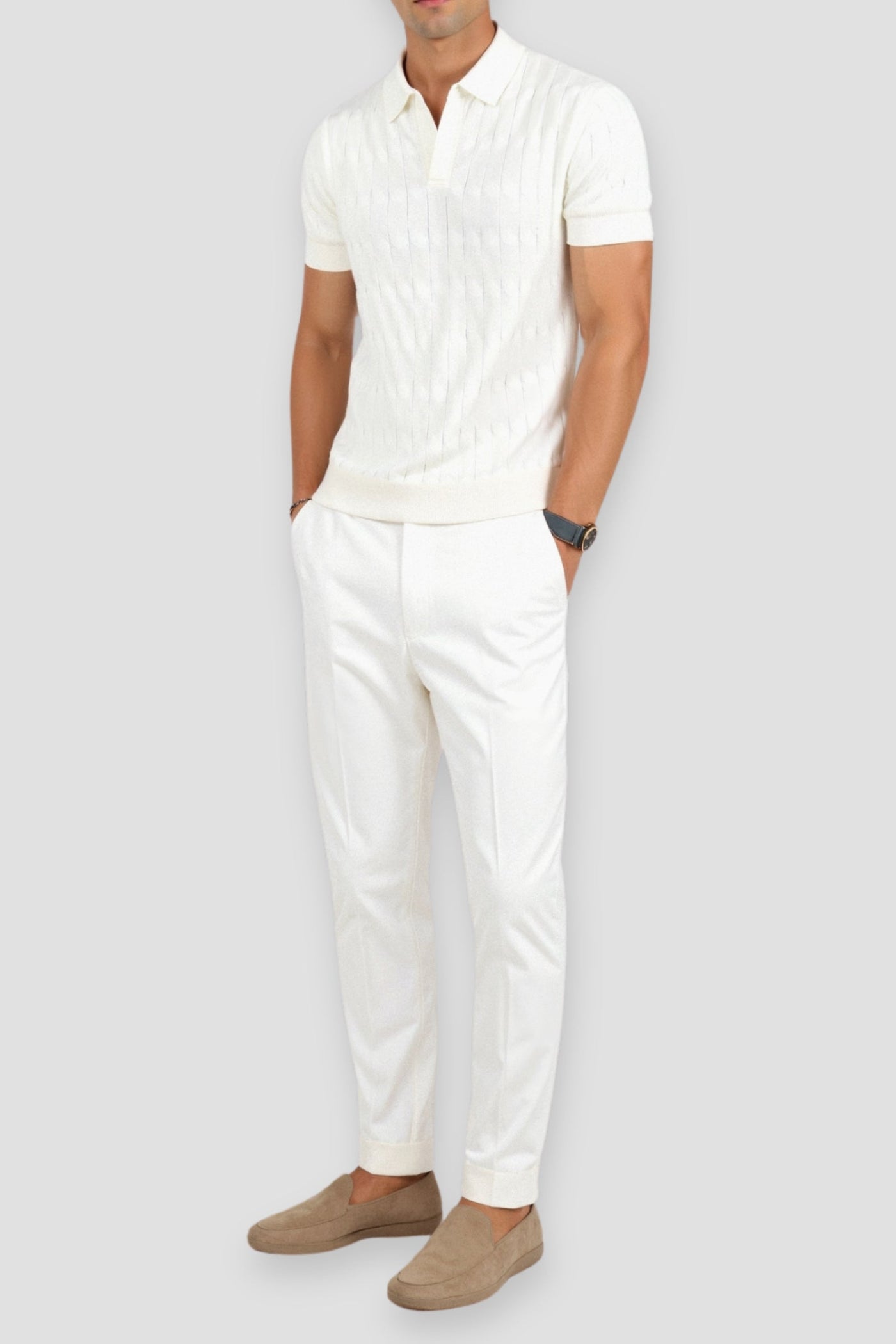 Víctor | Polo De Punto Cableado Premium