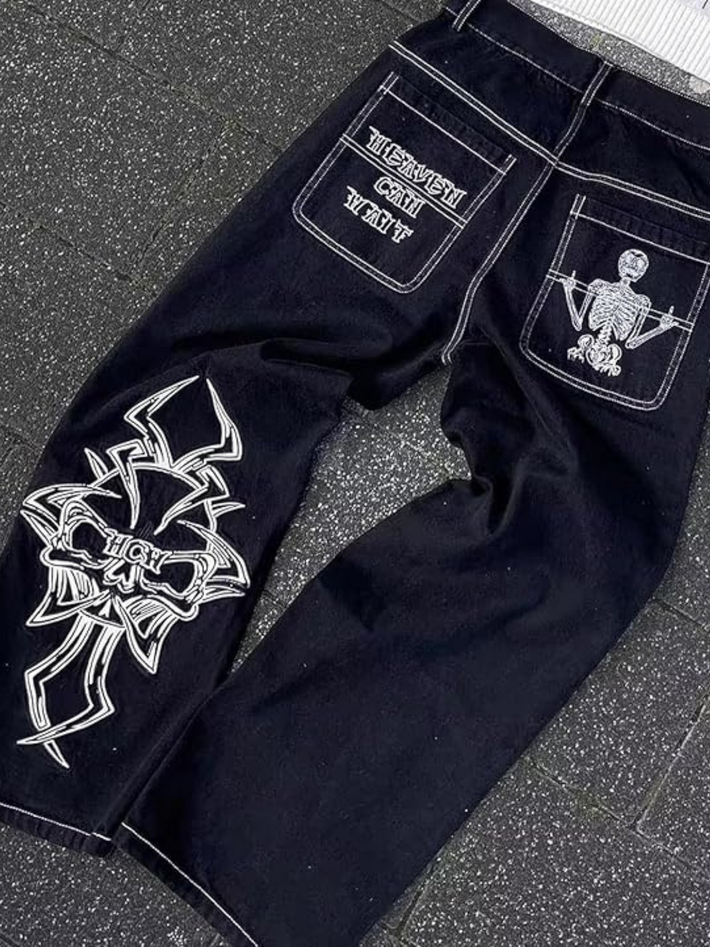 George | Jeans Baggy Bordados