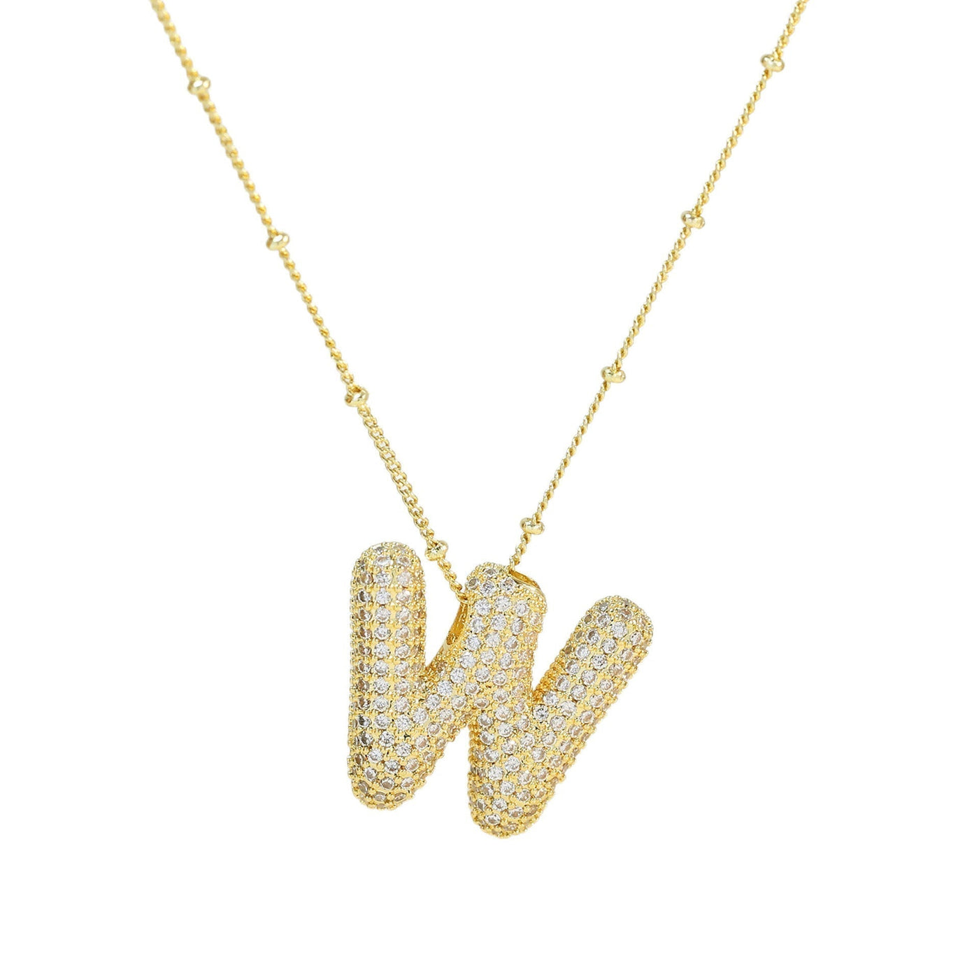 Savannah | Collar de Letra Burbuja con Diamantes Mijn winkel