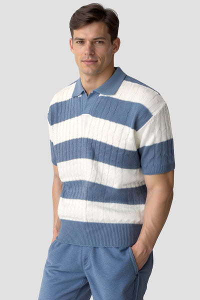 Rubén | Polo De Rayas Blancas
