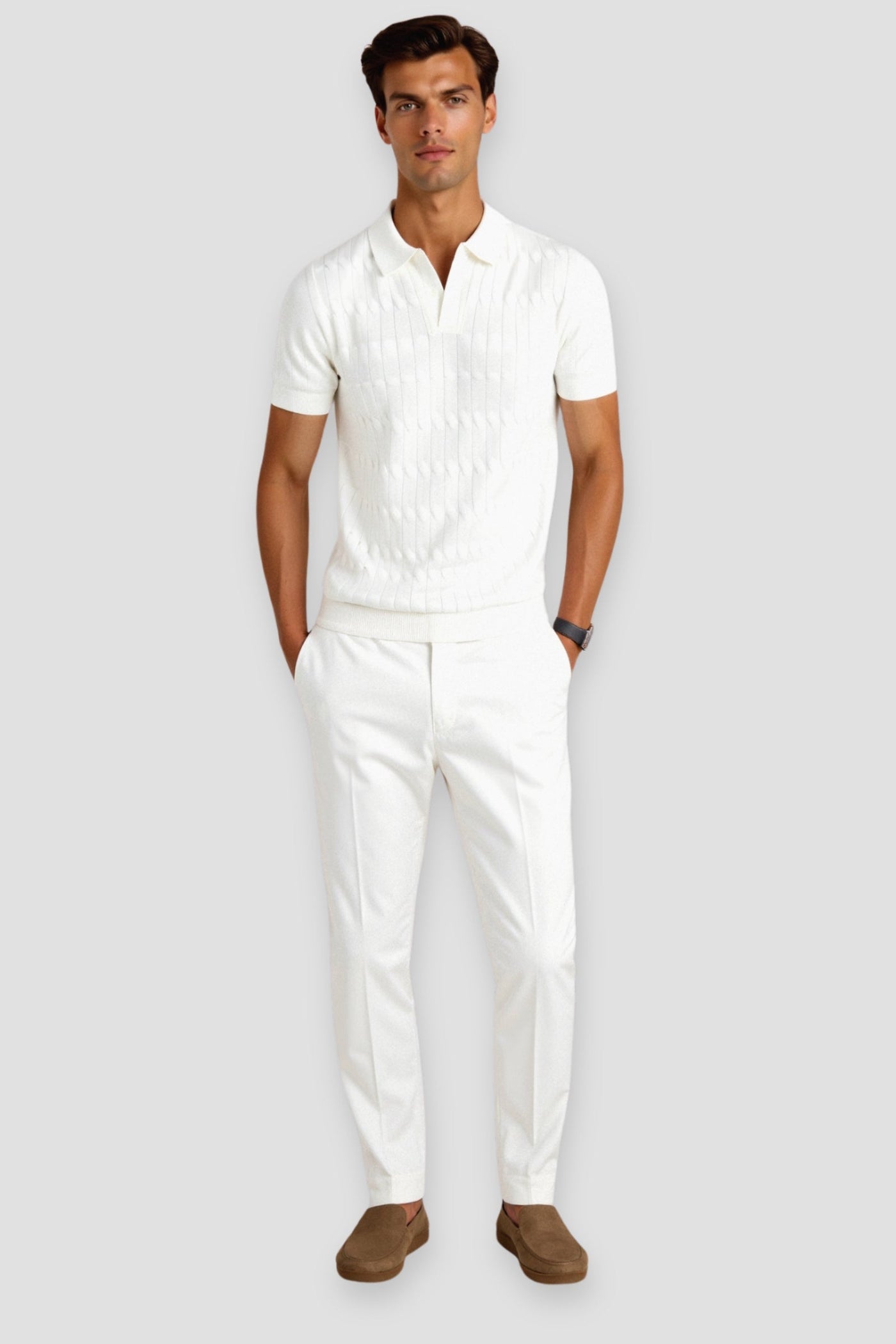 Víctor | Polo De Punto Cableado Premium