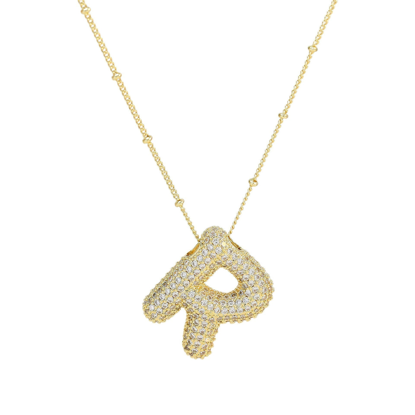 Savannah | Collar de Letra Burbuja con Diamantes Mijn winkel