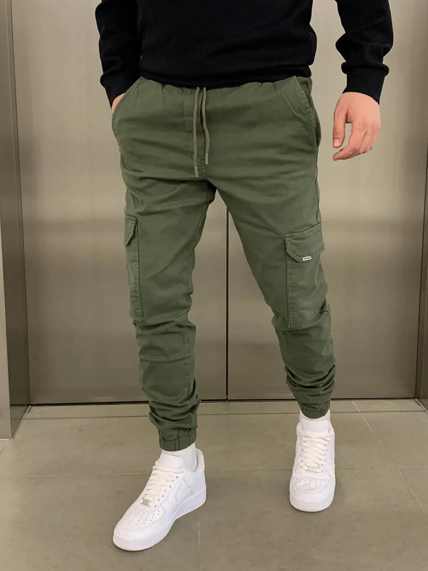 William | Pantalones Cargo Cómodos Elásticos