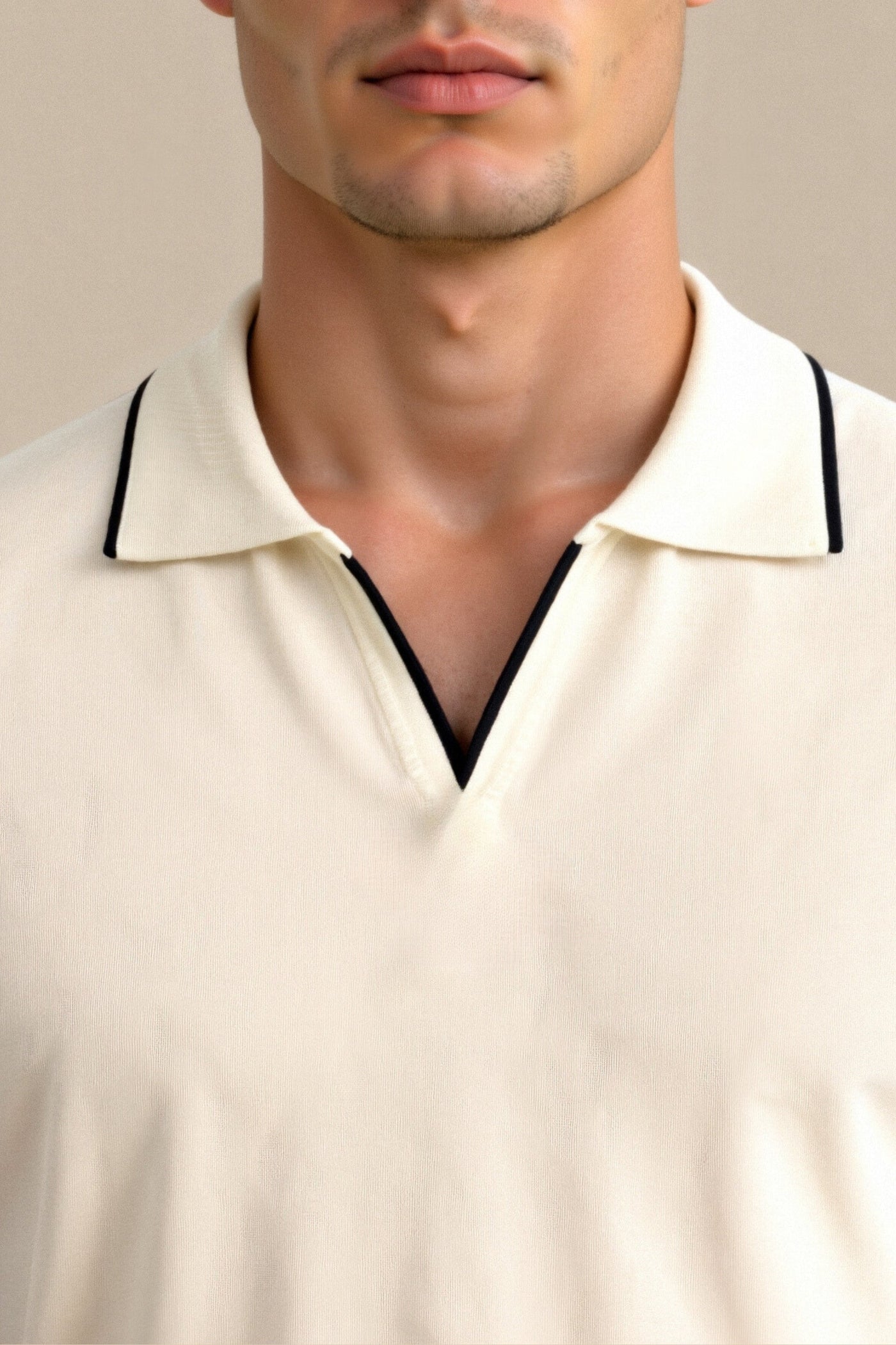 Cristian | Polo Ajustado Slim En Contraste
