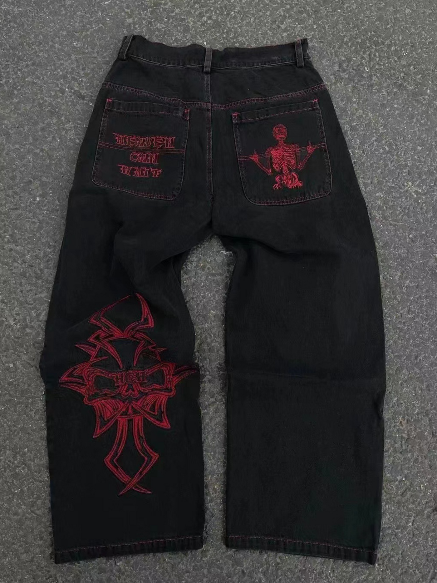 George | Jeans Baggy Bordados