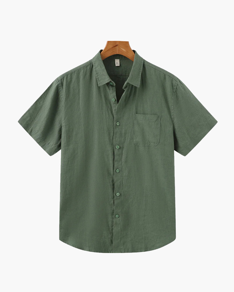 Marc-André | Camisa De Lino (Manga Corta)