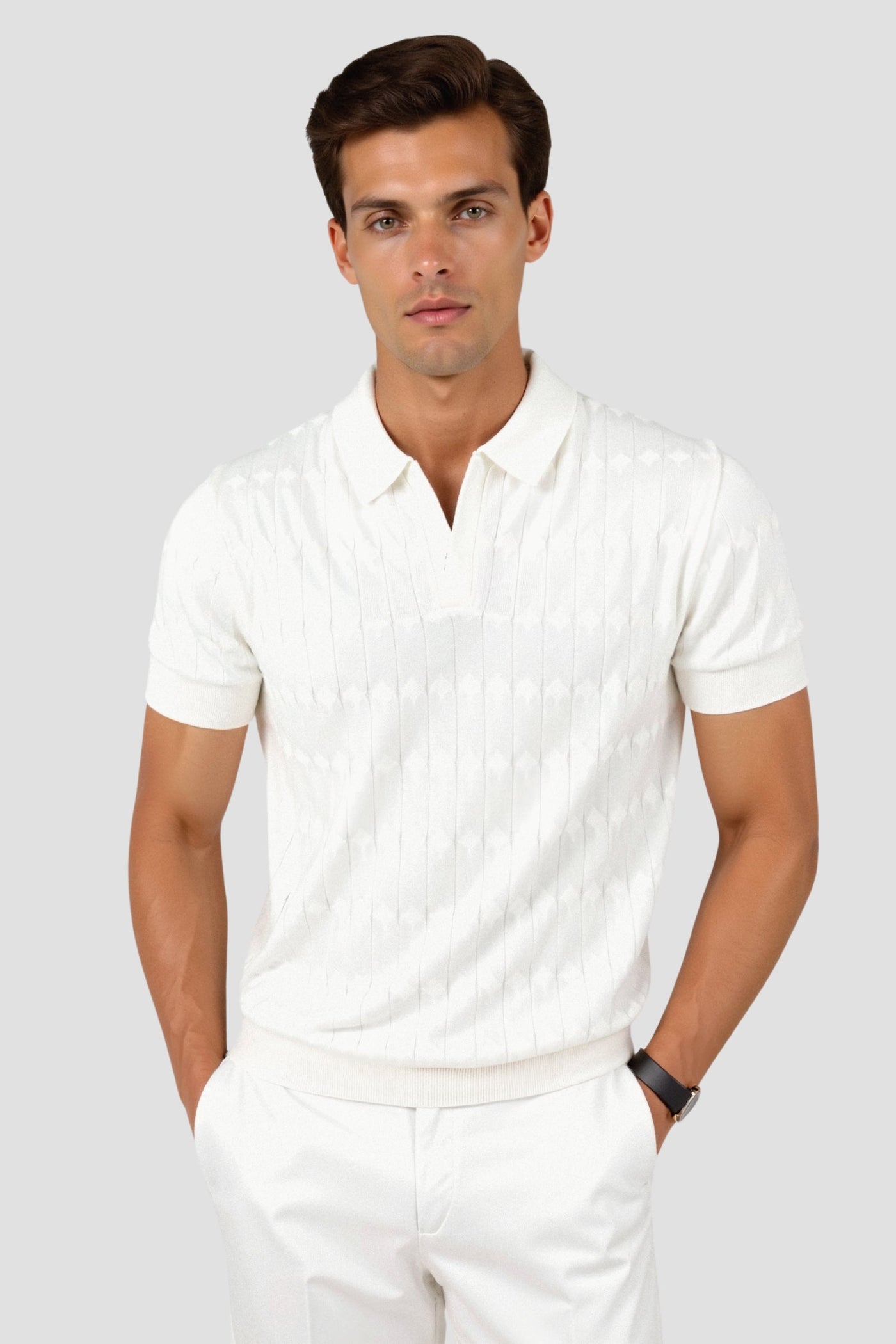 Víctor | Polo De Punto Cableado Premium