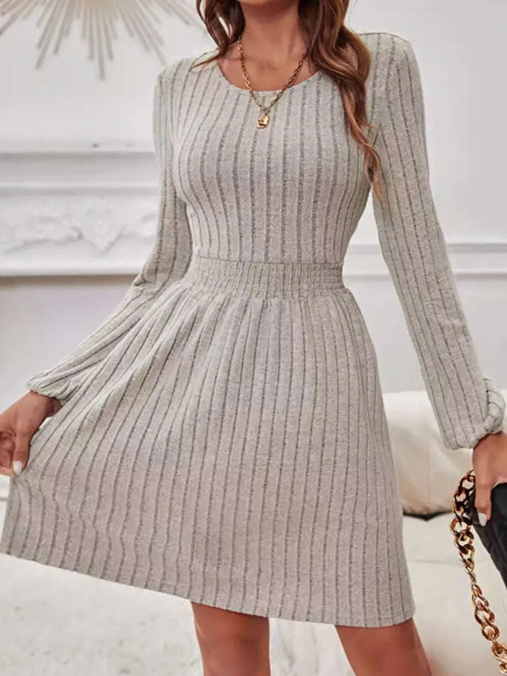 Camille | Gracja Vestido De Punto De Tela Acanalada Karol Firenze