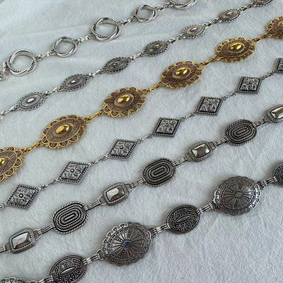 Raegan | Cadena de Cintura Geométrica Retro Mijn winkel