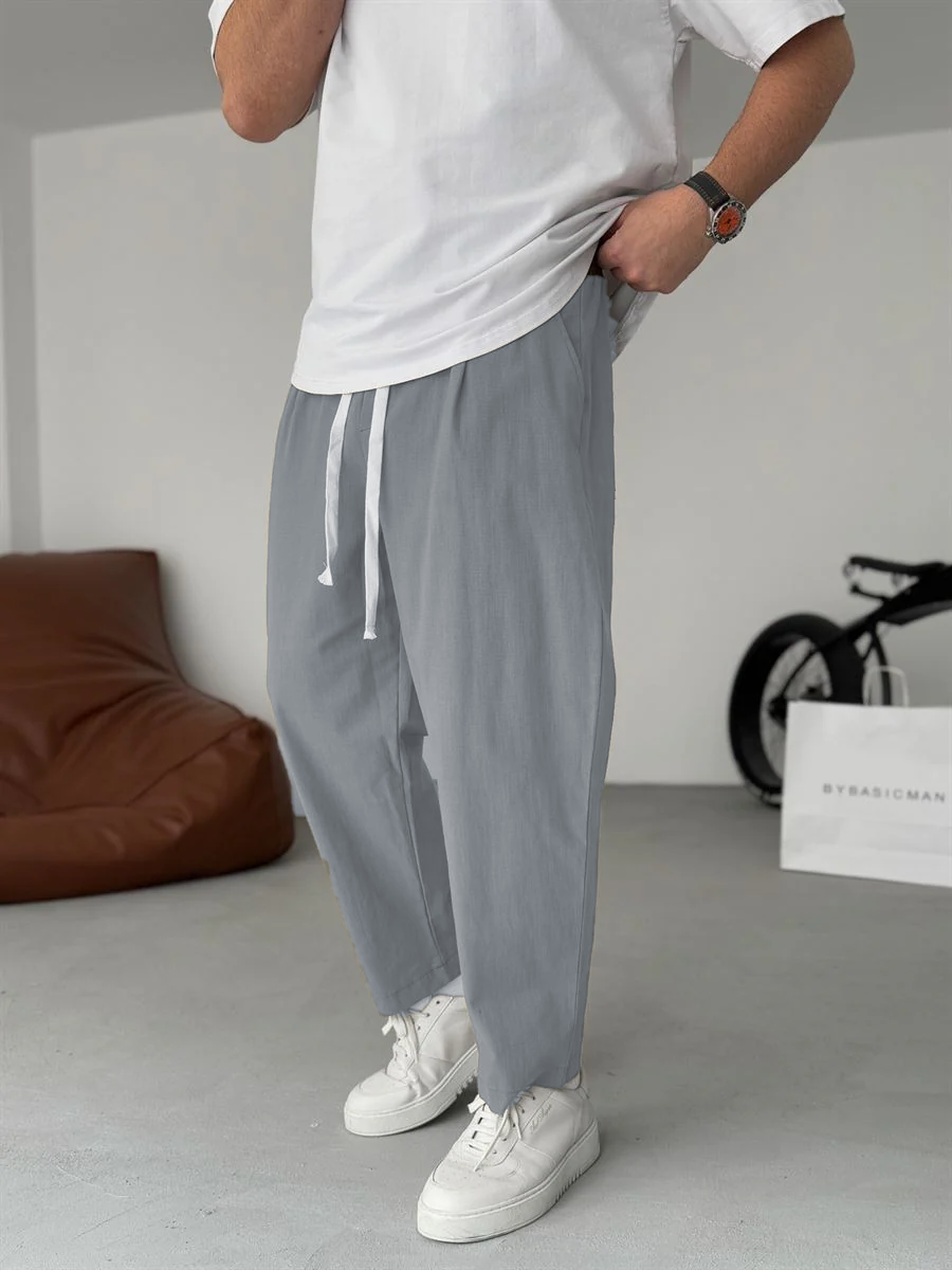 Sergey | Pantalones De Lino De Pierna