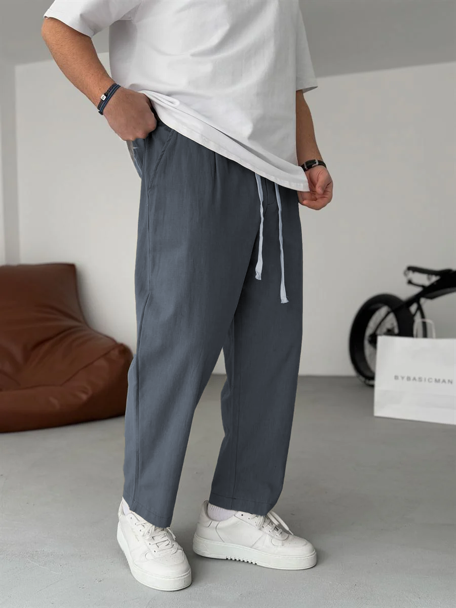 Sergey | Pantalones De Lino De Pierna