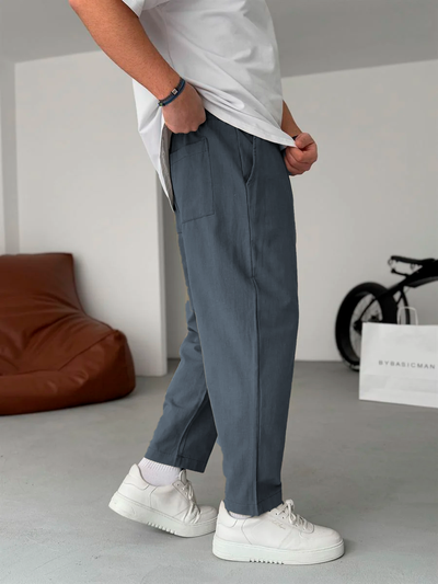 Sergey | Pantalones De Lino De Pierna