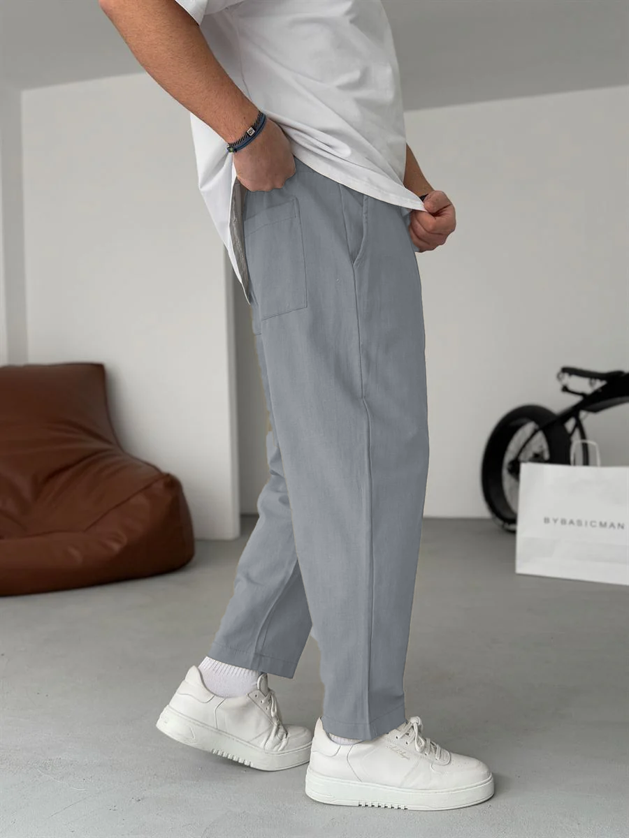 Sergey | Pantalones De Lino De Pierna