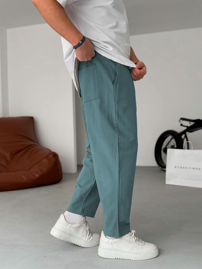 Sergey | Pantalones De Lino De Pierna