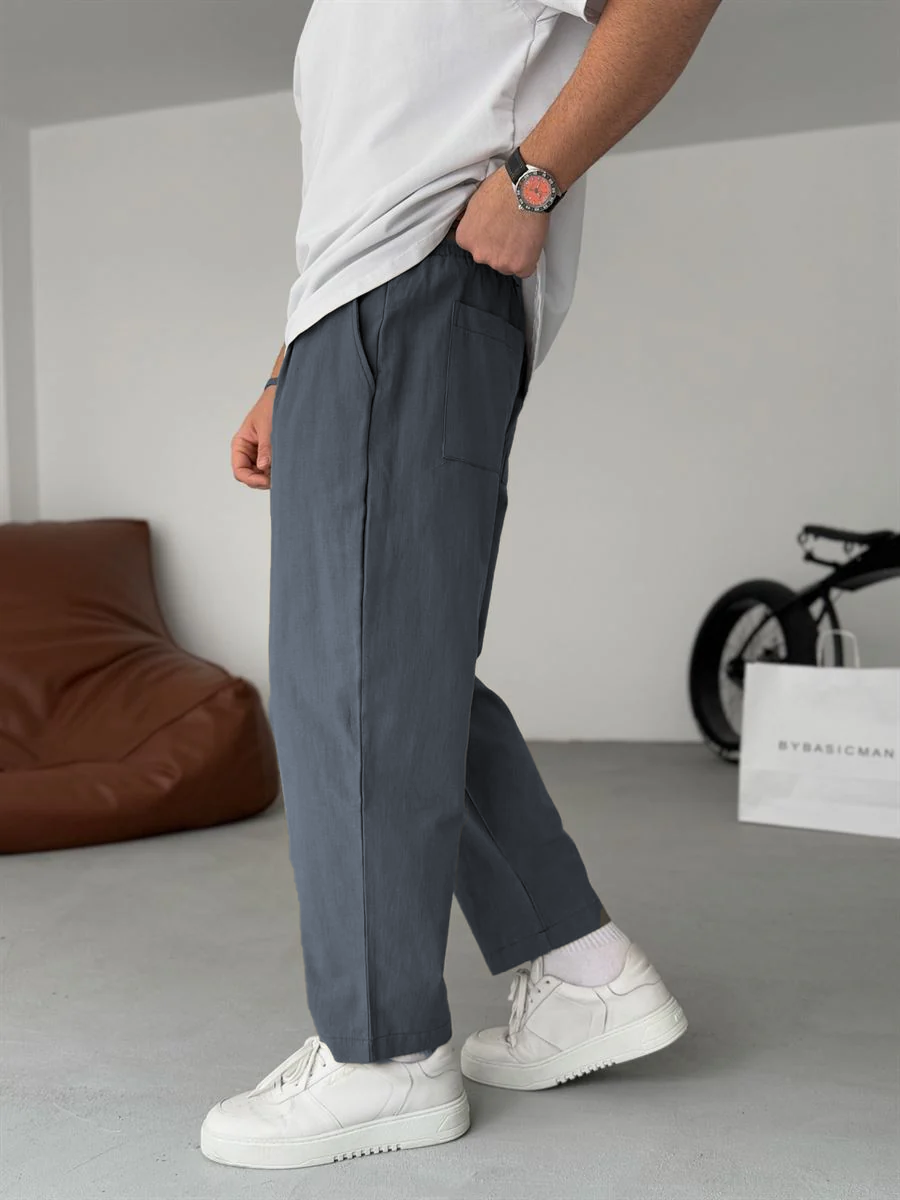 Sergey | Pantalones De Lino De Pierna