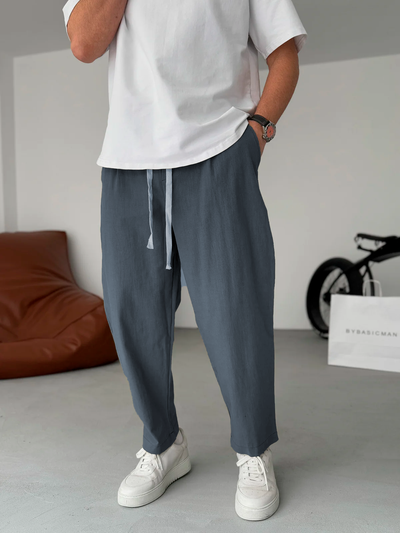 Sergey | Pantalones De Lino De Pierna