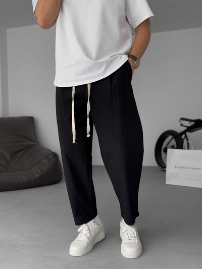 Sergey | Pantalones De Lino De Pierna