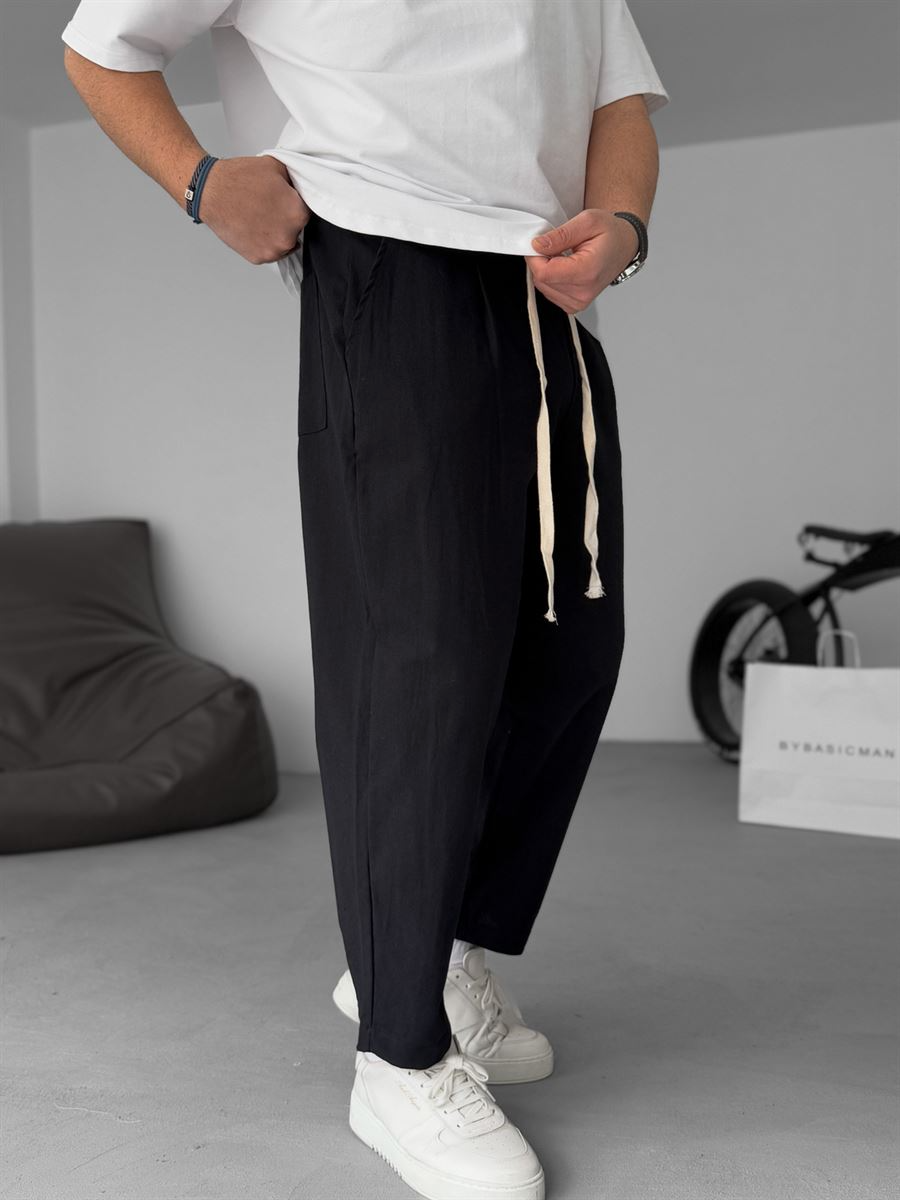 Sergey | Pantalones De Lino De Pierna