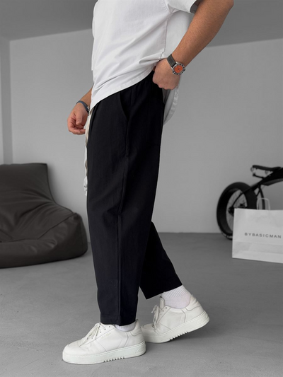Sergey | Pantalones De Lino De Pierna