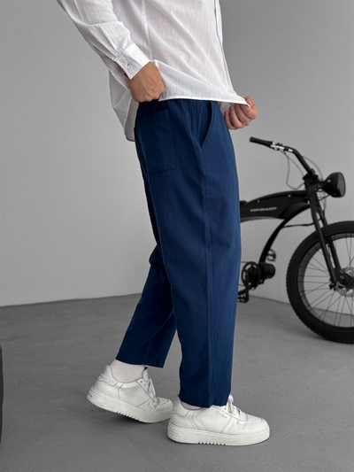 Sergey | Pantalones De Lino De Pierna
