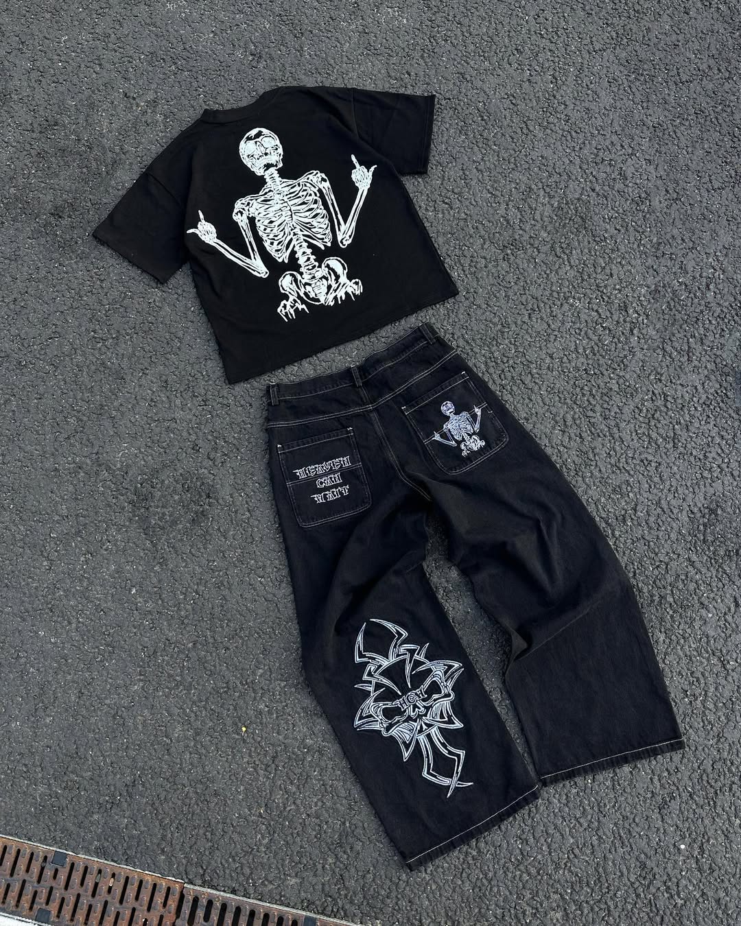 George | Jeans Baggy Bordados
