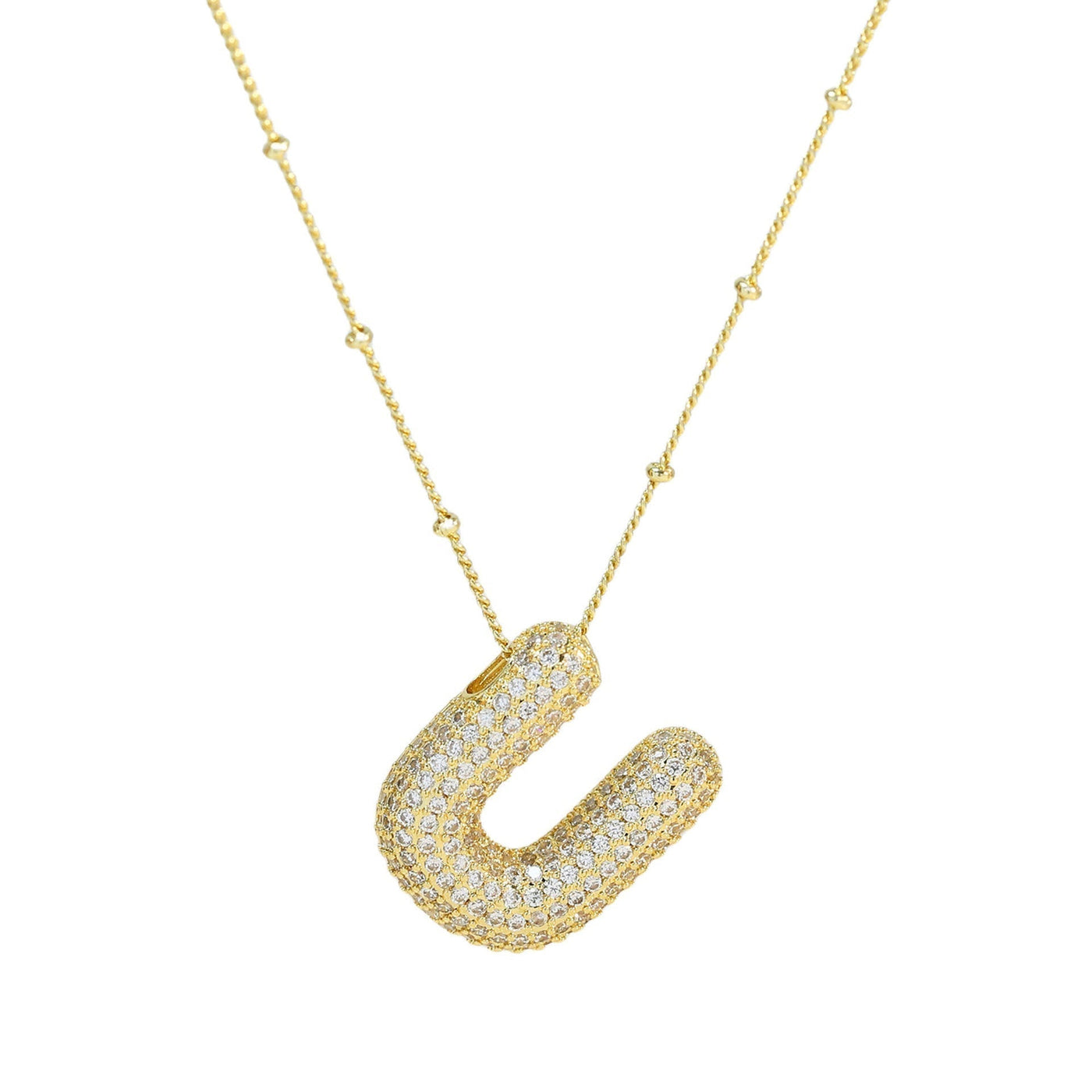 Savannah | Collar de Letra Burbuja con Diamantes Mijn winkel