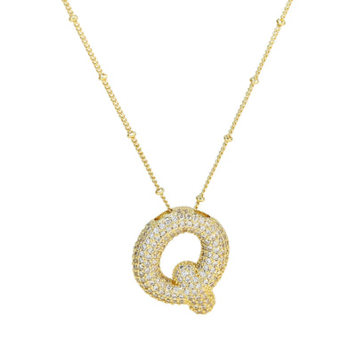 Savannah | Collar de Letra Burbuja con Diamantes Mijn winkel