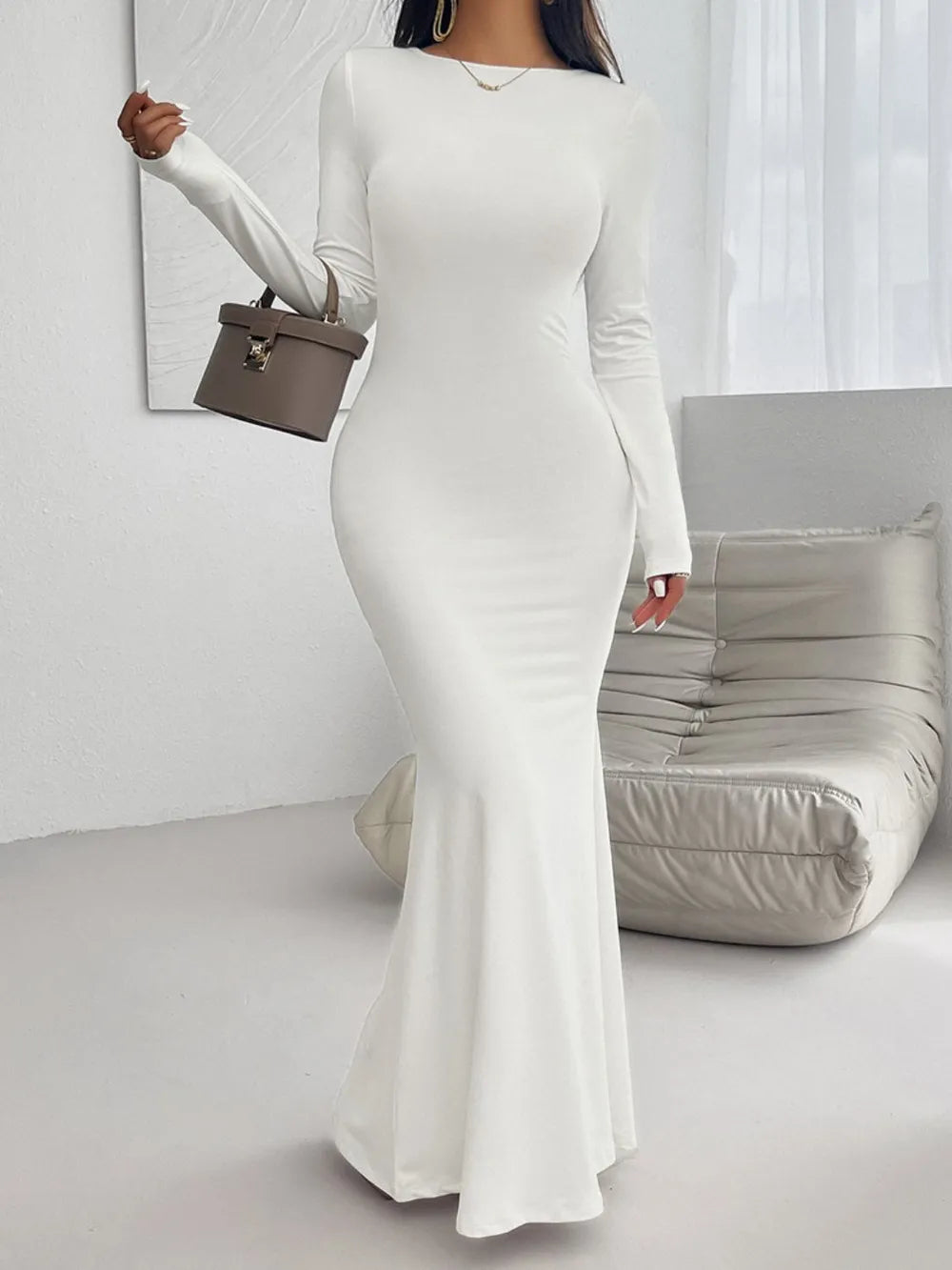Nuria | Honorata Vestido Largo Maxi Con Manga Larga Karol Firenze